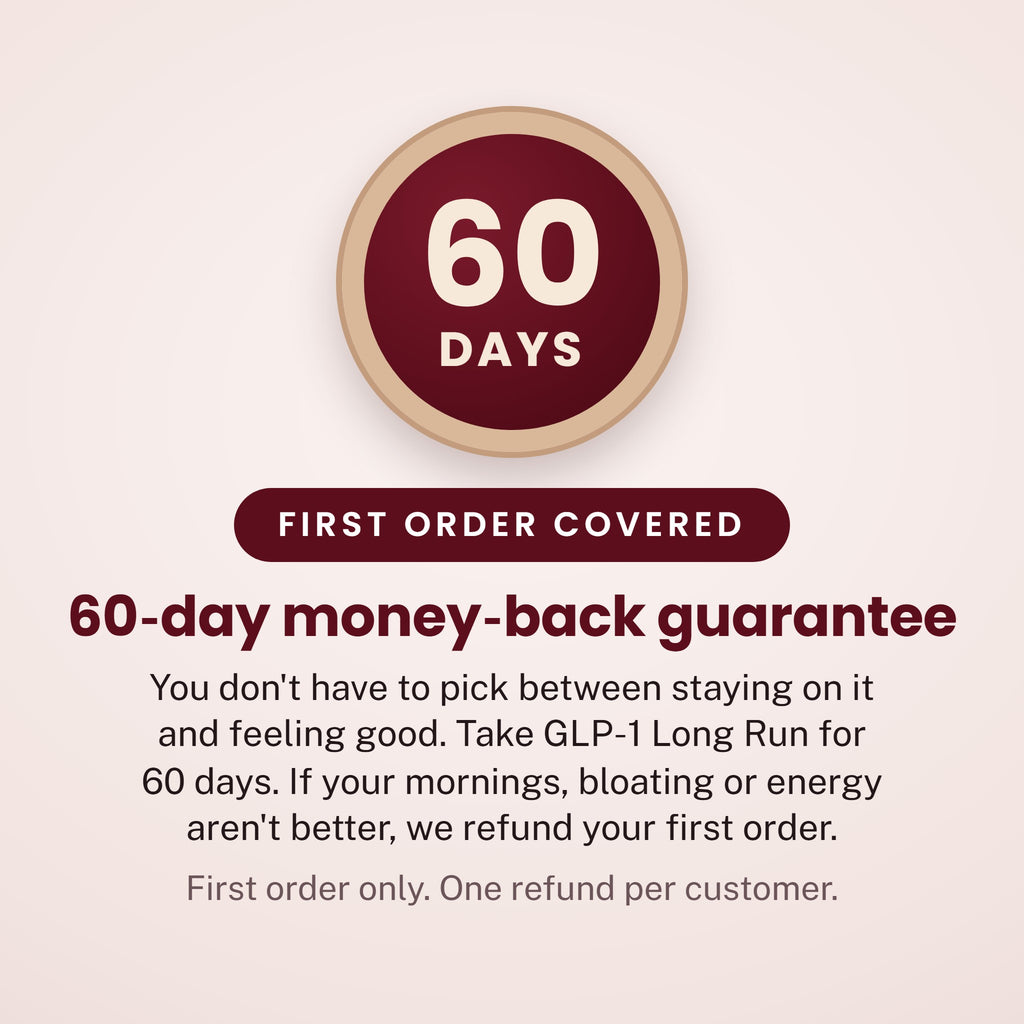 60-day money-back guarantee on your first order